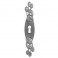 Forat de pany de llaut&oacute; prensat amb p&agrave;tina de plata antiga
